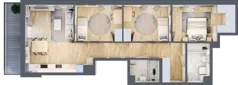 4 pokoje, mieszkanie 81,57 m², piętro 1, oferta nr B/79, Metro Zachód 8 bud. B i D, Warszawa, Bemowo, Chrzanów, ul. Szeligowska
