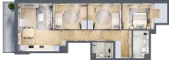 4 pokoje, mieszkanie 81,62 m², piętro 4, oferta nr B/94, Metro Zachód 8 bud. B i D, Warszawa, Bemowo, Chrzanów, ul. Szeligowska