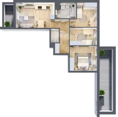 4 pokoje, mieszkanie 69,72 m², piętro 1, oferta nr B/41, Osiedle Urbino 4, Warszawa, Włochy, Raków, ul. Szybka