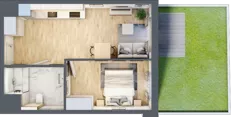2 pokoje, mieszkanie 37,26 m², piętro 1, oferta nr B/11, Osiedle Urbino 4, Warszawa, Włochy, Raków, ul. Szybka