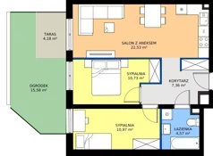 3 pokoje, mieszkanie 56,16 m², parter, oferta nr E/112, Rapsodia 3, Wrocław, Karłowice-Różanka, Różanka, ul. Wołowska
