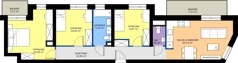 4 pokoje, mieszkanie 75,62 m², piętro 1, oferta nr B1/61, Osiedle Arkadia 2, Wrocław, Polanowice-Poświętne-Ligota, Poświętne, ul. Ramiszowska