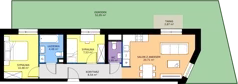 3 pokoje, mieszkanie 53,69 m², parter, oferta nr B1/48, Osiedle Arkadia 2, Wrocław, Polanowice-Poświętne-Ligota, Poświętne, ul. Ramiszowska