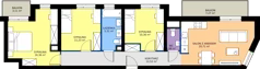4 pokoje, mieszkanie 78,47 m², piętro 2, oferta nr B1/73, Osiedle Arkadia 2, Wrocław, Polanowice-Poświętne-Ligota, Poświętne, ul. Ramiszowska