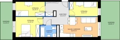 4 pokoje, mieszkanie 67,18 m², parter, oferta nr H/55, Apartamenty Park Matecznego etap 2.2, Kraków, Podgórze, Mateczny, ul. Orawska