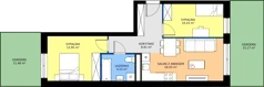 3 pokoje, mieszkanie 53,32 m², parter, oferta nr I/1, Apartamenty Park Matecznego etap 2.2, Kraków, Podgórze, Mateczny, ul. Orawska
