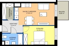 2 pokoje, mieszkanie 43,97 m², piętro 4, oferta nr D/30, Przystanek Prądnik, Kraków, Prądnik Biały, Górka Narodowa, ul. ks. Józefa Meiera 70