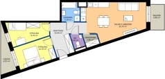 3 pokoje, mieszkanie 64,27 m², piętro 2, oferta nr D/65, Przystanek Prądnik, Kraków, Prądnik Biały, Górka Narodowa, ul. ks. Józefa Meiera 70