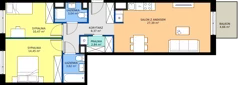 3 pokoje, mieszkanie 70,18 m², piętro 2, oferta nr D/17, Przystanek Prądnik, Kraków, Prądnik Biały, Górka Narodowa, ul. ks. Józefa Meiera 70