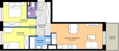 3 pokoje, mieszkanie 56,29 m², piętro 1, oferta nr D/64, Przystanek Prądnik, Kraków, Prądnik Biały, Górka Narodowa, ul. ks. Józefa Meiera 70