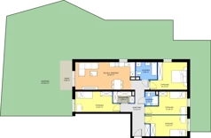 5 pokoi, mieszkanie 103,92 m², parter, oferta nr B/3, Apartamenty Kamieńskiego, Wrocław, Karłowice-Różanka, ul. Kamieńskiego 53a