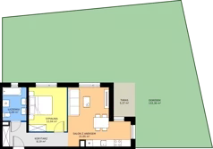 2 pokoje, mieszkanie 46,97 m², parter, oferta nr U/2, Wille Biskupin 2.1, Wrocław, Biskupin-Sępolno-Dąbie-Bartoszowice, Śródmieście, ul. K. Olszewskiego