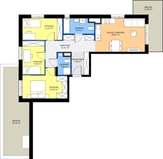 4 pokoje, mieszkanie 81,37 m², piętro 1, oferta nr D/8, Osiedle Urbino 4.2, Warszawa, Włochy, Raków, ul. Szybka