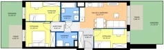 4 pokoje, mieszkanie 70,14 m², parter, oferta nr D/1, Osiedle Urbino 4.2, Warszawa, Włochy, Raków, ul. Szybka