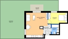 2 pokoje, mieszkanie 47,97 m², parter, oferta nr D/67, Bokserska 71 etap 2.3, Warszawa, Ursynów, Wyczółki, ul. Bokserska
