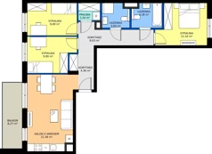 4 pokoje, mieszkanie 76,98 m², piętro 2, oferta nr A/10, Mokotów Sportowy 1.3, Warszawa, Mokotów, Augustówka, ul. Antoniewska