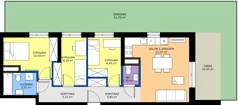4 pokoje, mieszkanie 65,81 m², parter, oferta nr B/23, Mokotów Sportowy 1.3, Warszawa, Mokotów, Augustówka, ul. Antoniewska