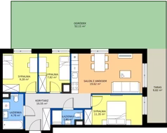 4 pokoje, mieszkanie 66,21 m², parter, oferta nr C/75, Mokotów Sportowy 1.3, Warszawa, Mokotów, Augustówka, ul. Antoniewska