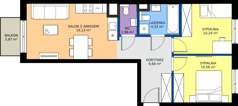 3 pokoje, mieszkanie 55,97 m², piętro 1, oferta nr D/39, Mokotów Sportowy 1.3, Warszawa, Mokotów, Augustówka, ul. Antoniewska