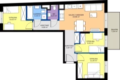 4 pokoje, mieszkanie 65,98 m², piętro 2, oferta nr D/14, Mokotów Sportowy 1.3, Warszawa, Mokotów, Augustówka, ul. Antoniewska