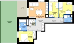 4 pokoje, mieszkanie 71,84 m², parter, oferta nr E/1, Mokotów Sportowy 1.3, Warszawa, Mokotów, Augustówka, ul. Antoniewska