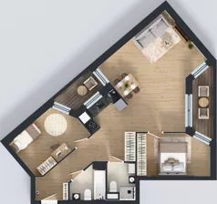 3 pokoje, mieszkanie 74,25 m², piętro 4, oferta nr V/124, Miasteczko Nova Sfera 5, Warszawa, Białołęka, Żerań, ul. Marywilska 5