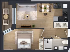 2 pokoje, mieszkanie 37,91 m², piętro 7, oferta nr V/100, Miasteczko Nova Sfera 5, Warszawa, Białołęka, Żerań, ul. Marywilska 5