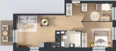 3 pokoje, mieszkanie 53,28 m², piętro 2, oferta nr D-6, Piastova Osada, Warszawa, Ursus, Gołąbki, ul. Henryka II Pobożnego