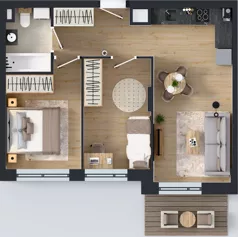 3 pokoje, mieszkanie 50,67 m², piętro 3, oferta nr E-111, Piastova Osada, Warszawa, Ursus, Gołąbki, ul. Henryka II Pobożnego