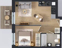 2 pokoje, mieszkanie 33,90 m², piętro 3, oferta nr D-21, Piastova Osada, Warszawa, Ursus, Gołąbki, ul. Henryka II Pobożnego