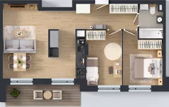 3 pokoje, mieszkanie 59,33 m², piętro 3, oferta nr E-63, Piastova Osada, Warszawa, Ursus, Gołąbki, ul. Henryka II Pobożnego