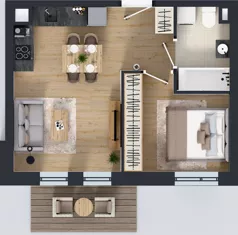 2 pokoje, mieszkanie 35,74 m², piętro 2, oferta nr A/116, Olchowy Park 3, Warszawa, Białołęka, Kobiałka, ul. Marii Callas 20, 20A