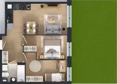 3 pokoje, mieszkanie 47,65 m², parter, oferta nr A/125, Olchowy Park 3, Warszawa, Białołęka, Kobiałka, ul. Marii Callas 20, 20A