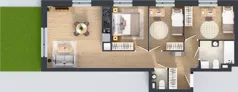 4 pokoje, mieszkanie 65,21 m², parter, oferta nr B/15, Olchowy Park 3, Warszawa, Białołęka, Kobiałka, ul. Marii Callas 20, 20A