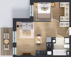 2 pokoje, mieszkanie 36,33 m², piętro 2, oferta nr B/69, Olchowy Park 3, Warszawa, Białołęka, Kobiałka, ul. Marii Callas 20, 20A