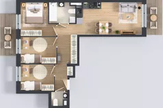 4 pokoje, mieszkanie 62,44 m², piętro 2, oferta nr B/25, Olchowy Park 3, Warszawa, Białołęka, Kobiałka, ul. Marii Callas 20, 20A