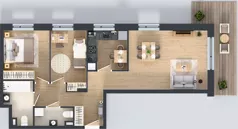 3 pokoje, mieszkanie 65,88 m², parter, oferta nr B/38, Olchowy Park 3, Warszawa, Białołęka, Kobiałka, ul. Marii Callas 20, 20A
