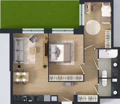 3 pokoje, mieszkanie 63,08 m², parter, oferta nr III/66, Neo Nova Ochota 3, Warszawa, Włochy, Raków, ul. Wojciecha Opackiego 4A