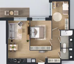 3 pokoje, mieszkanie 63,24 m², piętro 4, oferta nr III/117, Neo Nova Ochota 3, Warszawa, Włochy, Raków, ul. Wojciecha Opackiego 4A