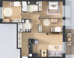 4 pokoje, mieszkanie 79,49 m², piętro 1, oferta nr III/79, Neo Nova Ochota 3, Warszawa, Włochy, Raków, ul. Wojciecha Opackiego 4A