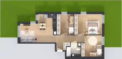 4 pokoje, mieszkanie 77,55 m², parter, oferta nr 55, MISTA Kraków, Kraków, Mistrzejowice, ul. Mistrzejowicka