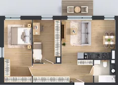3 pokoje, mieszkanie 63,57 m², piętro 2, oferta nr 69, MISTA Kraków, Kraków, Mistrzejowice, ul. Mistrzejowicka