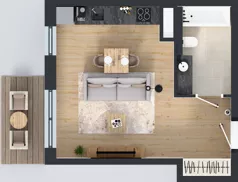1 pokój, mieszkanie 31,77 m², piętro 5, oferta nr 87, MISTA Kraków, Kraków, Mistrzejowice, ul. Mistrzejowicka