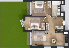 3 pokoje, mieszkanie 56,46 m², piętro 2, oferta nr II/32, Miasteczko Nova Fala 2, Gdynia, Cisowa, ul. Morska 254-262