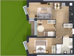 3 pokoje, mieszkanie 58,46 m², piętro 1, oferta nr II/84, Miasteczko Nova Fala 2, Gdynia, Cisowa, ul. Morska 254-262