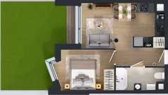 2 pokoje, mieszkanie 34,38 m², piętro 1, oferta nr II/214, Miasteczko Nova Fala 2, Gdynia, Cisowa, ul. Morska 254-262