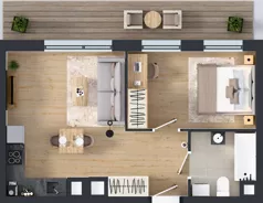 2 pokoje, mieszkanie 41,63 m², piętro 5, oferta nr II/344, Miasteczko Nova Fala 2, Gdynia, Cisowa, ul. Morska 254-262