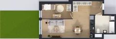 2 pokoje, mieszkanie 48,91 m², parter, oferta nr C1/49, Miasteczko Julianów 2, Julianów, ul. Architektów