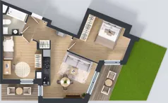 3 pokoje, mieszkanie 50,64 m², piętro 3, oferta nr IV/15, Miasteczko Nova Sfera 4, Warszawa, Białołęka, Żerań, ul. Marywilska 7