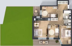 4 pokoje, mieszkanie 60,57 m², piętro 2, oferta nr IV/32, Miasteczko Nova Sfera 4, Warszawa, Białołęka, Żerań, ul. Marywilska 7
